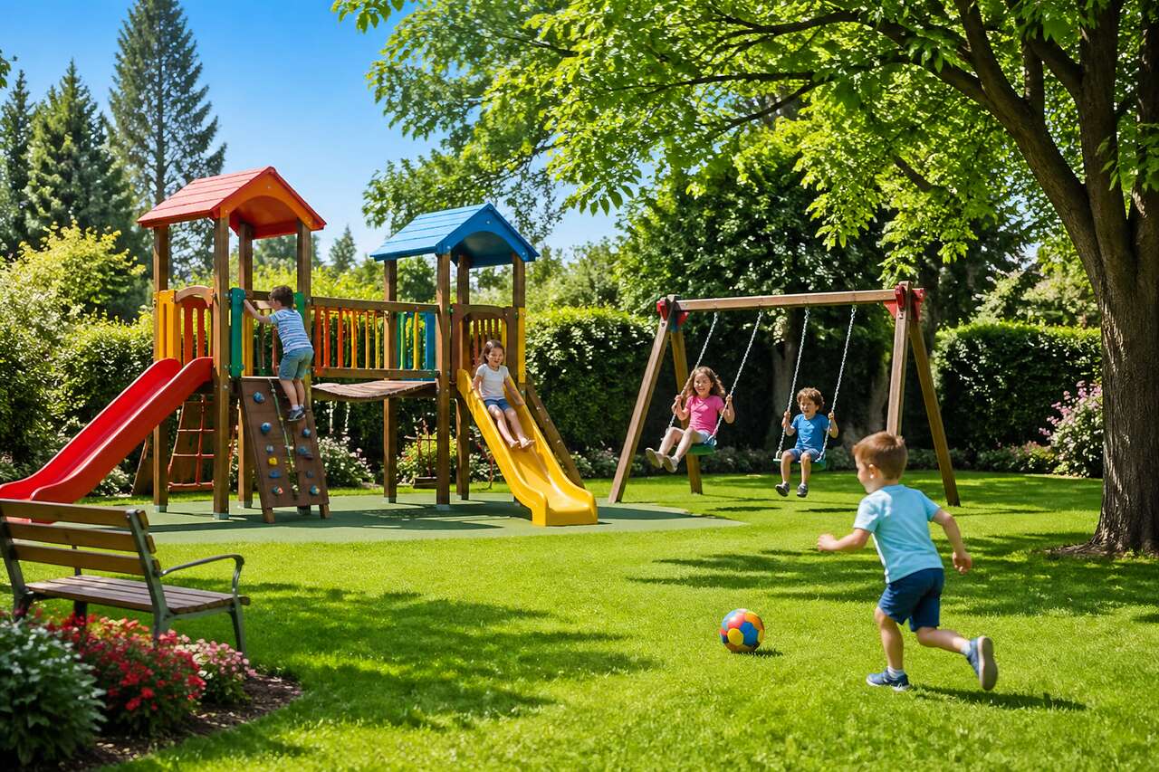 Espaces de jeu pour enfants dans le jardin : 6 idées créatives
