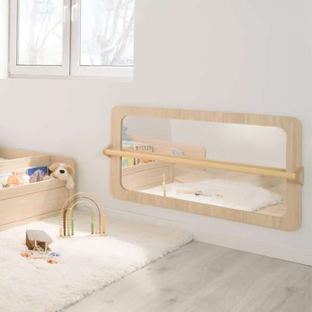 Avis : miroir Montessori évolutif Bainba bouleau enfant