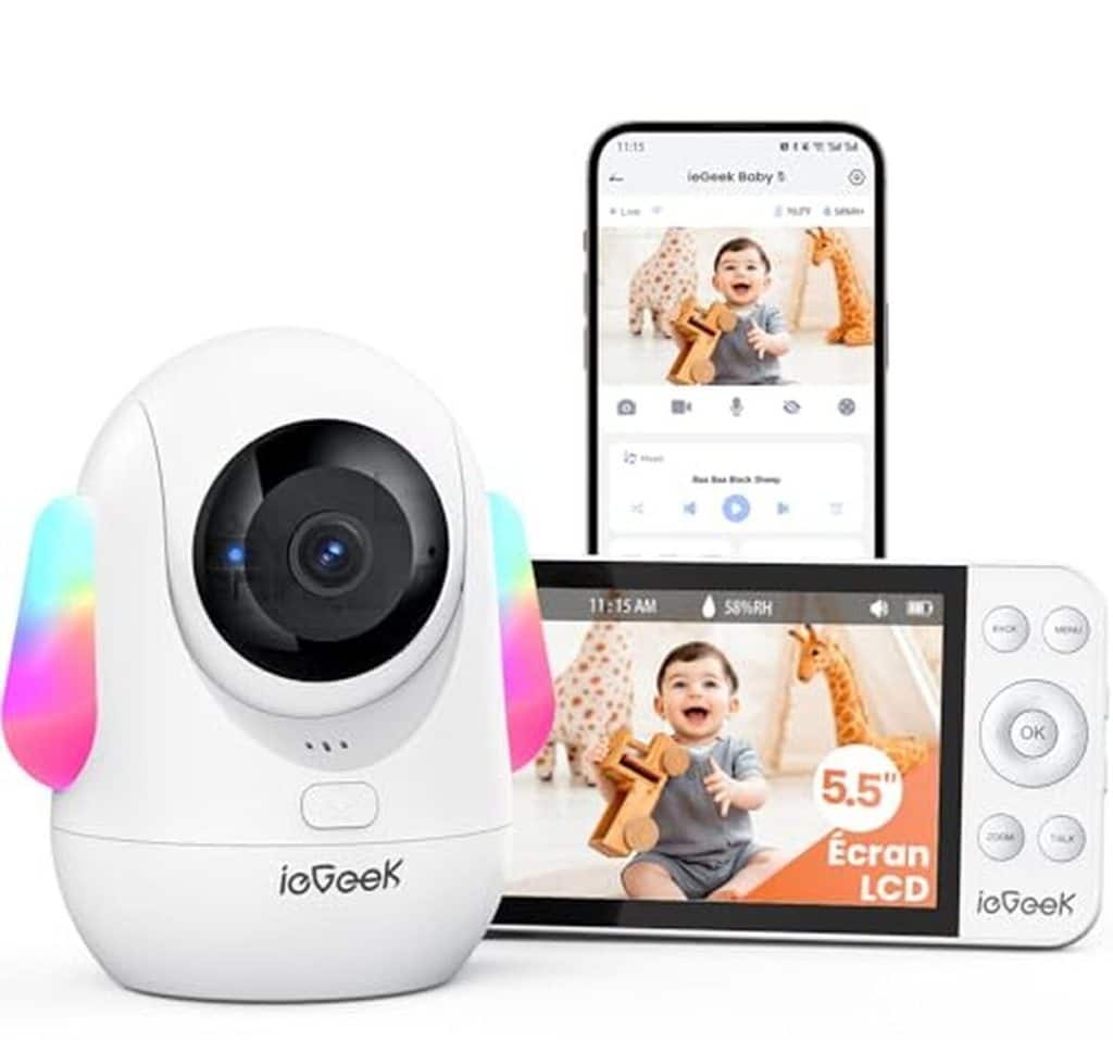 Test du babyphone ieGeek 2.5K  : surveillance avancée