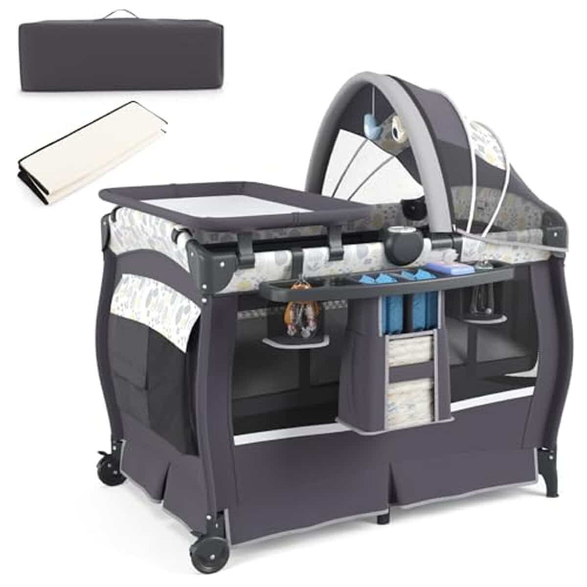 Test : lit parapluie évolutif Costway, pratiques pour bébés de 0 à 36 mois