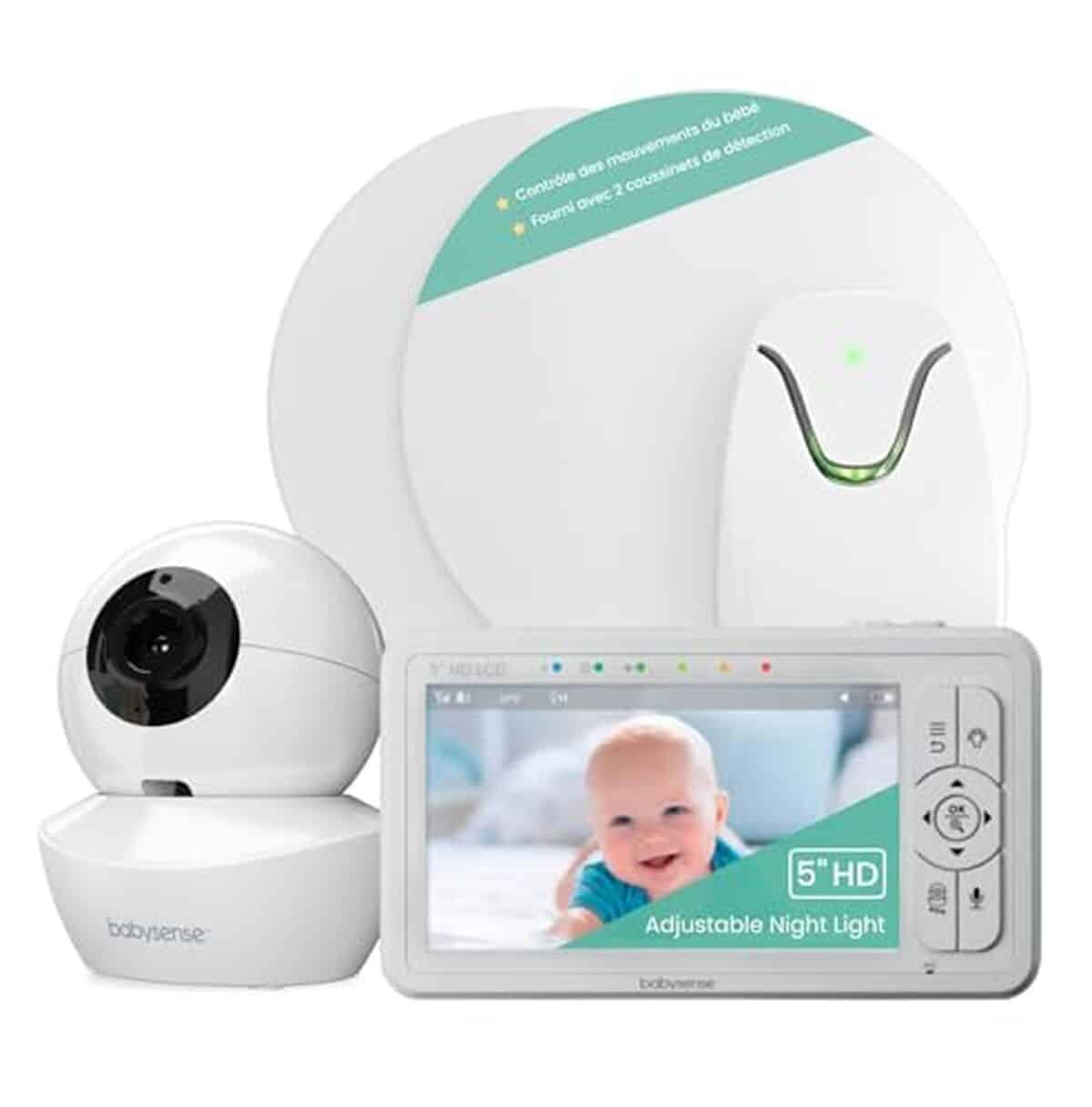 Test : moniteur vidéo Babysense HD 2-en-1 avec veilleuse et alertes de mouvement